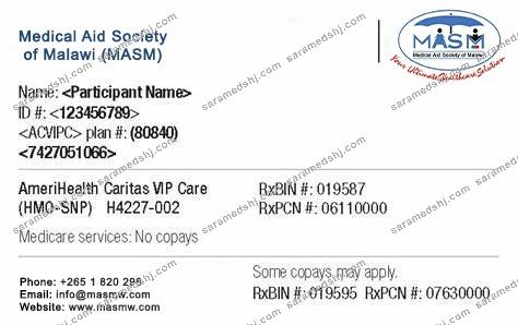Malawi health insurance card